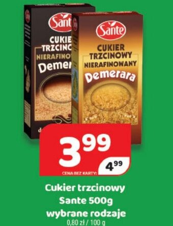 Delfin Cukier trzcinowy Sante 500g oferta