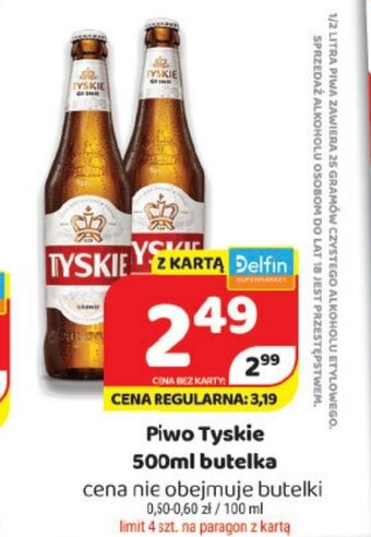 Delfin Piwo Tyskie 500ml oferta
