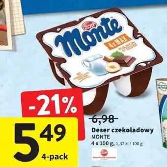 Intermarche Monte deser czekoladowy 4x100g oferta