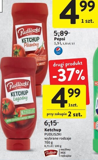 Intermarche Ketchup Pudliszki 700g oferta