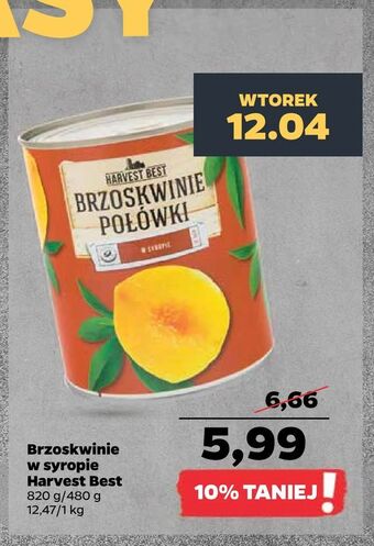 Netto Brzoskwinie w syropie Harvest Best oferta