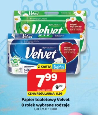 Delfin Papier toaletowy Velvet 8 rolek oferta