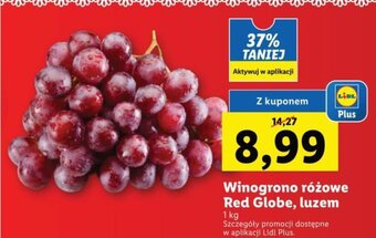 Lidl Winogrono różowe 1kg oferta
