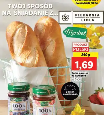 Lidl Bułka paryska na kamieniu 240g oferta