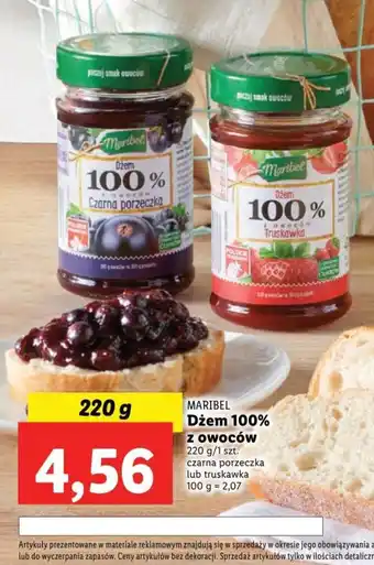 Lidl Dżem 100% z owoców 220g oferta