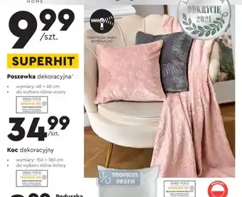 Biedronka Koc dekoracyjny oferta
