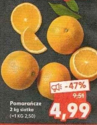 Kaufland Pomarańcze 2kg oferta