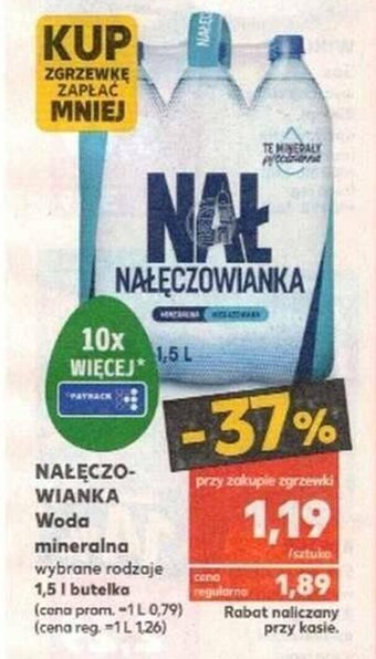 Kaufland Nałęczowianka Woda mineralna 1,5l oferta