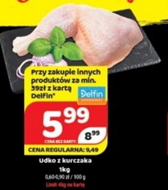 Delfin Udko z kurczaka 1kg oferta