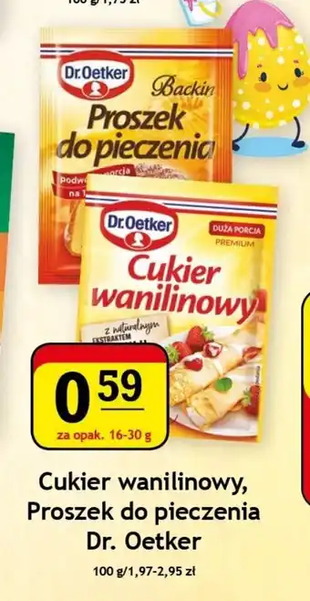 Gram Market Cukier waniliowy, Proszek do pieczenia Dr. Oetker 16-20g oferta