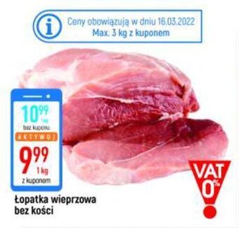 E.Leclerc Łopatka wieprzowa bez kości 1kg oferta