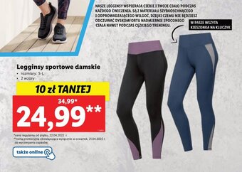 Lidl Legginsy sportowe damskie oferta