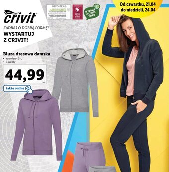 Lidl Bluza dresowa damska oferta