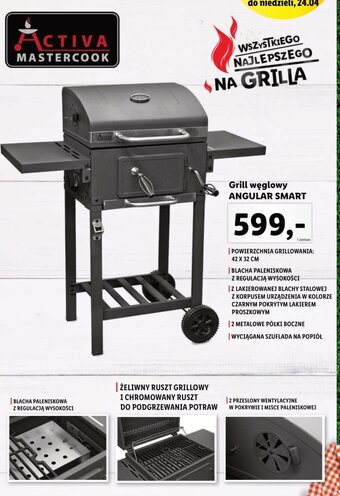 Lidl Grill węglowy Angular Smart oferta