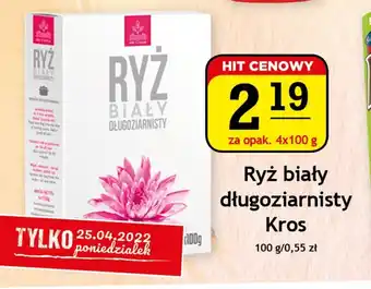 Gram Market Ryż biały długoziarnisty Kros 4x100g oferta