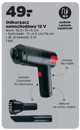 Netto Odkurzacz samochodowy 12 V oferta