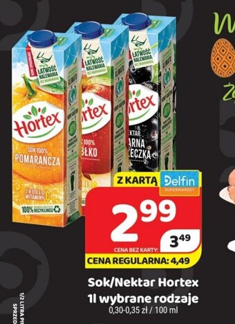 Delfin Sok/nektar Hortex 1l oferta