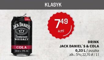 Duży Ben Drink Jack Daniel's & Cola 0,33l oferta
