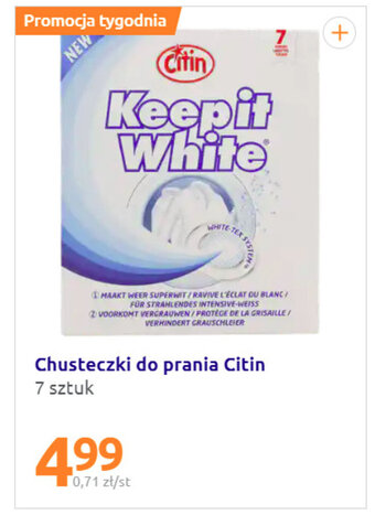Action Chusteczki do prania Citin oferta