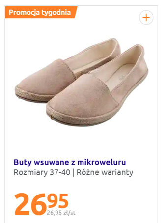 Action Buty wsuwane z mikroweluru oferta