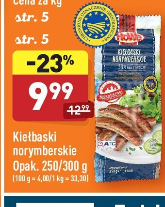 ALDI Kiełbaski norymberskie light oferta
