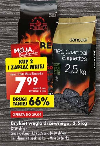 Biedronka Brykiet węgla drzewnego oferta