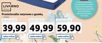 Lidl Prześcieradło satynowe z gumką 180-200 x 200 cm oferta