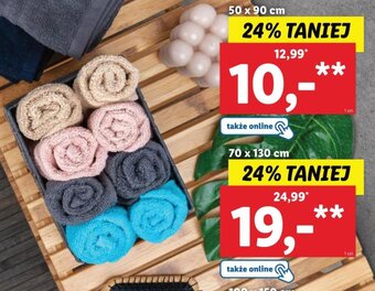 Lidl Ręcznik frotte 70 x 130 cm oferta