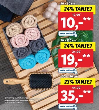 Lidl Ręcznik frotte 100 x 150 cm oferta