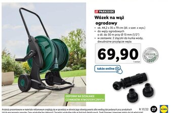 Lidl Wózek na wąż ogrodowy oferta