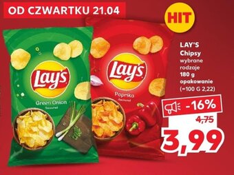 Kaufland Lay's chipsy 180g oferta