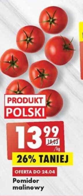 Biedronka Pomidor malinowy 1kg oferta