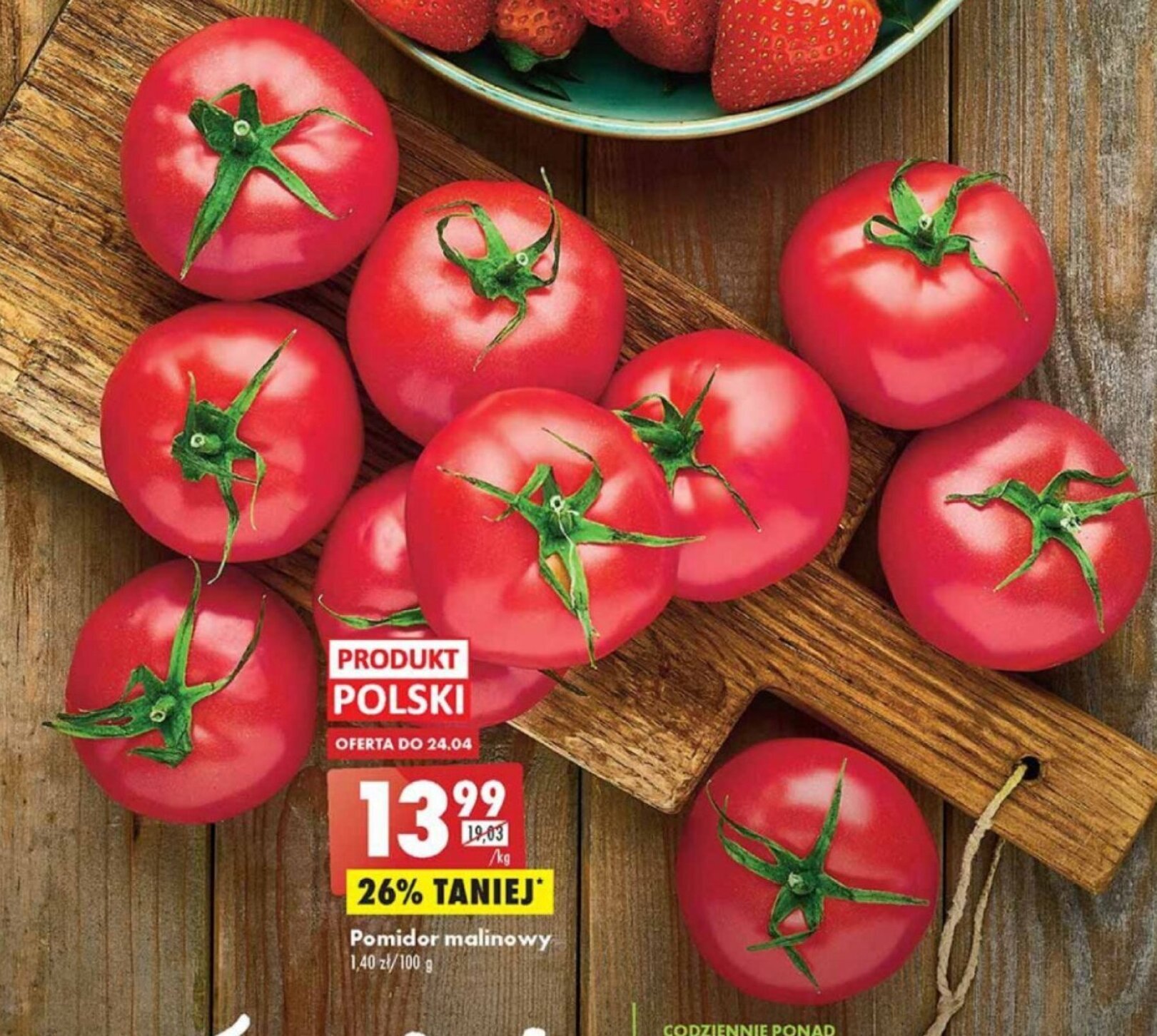 Promocja Pomidory malinowe 1kg w Biedronka