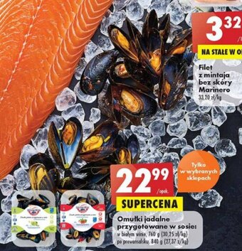 Biedronka Omułki jadalne przygotowane w sosie oferta