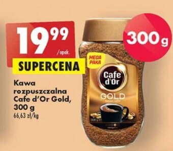 Biedronka Kawa rozpuszczalna Cafe d'Or Gold 300g oferta