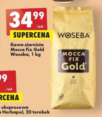 Biedronka Kawa ziarnista Mocca Fix Gold Woseba 1kg oferta