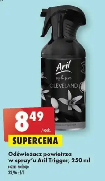 Biedronka Odświeżacz powietrza w sprayu Aril Trigger 250ml oferta