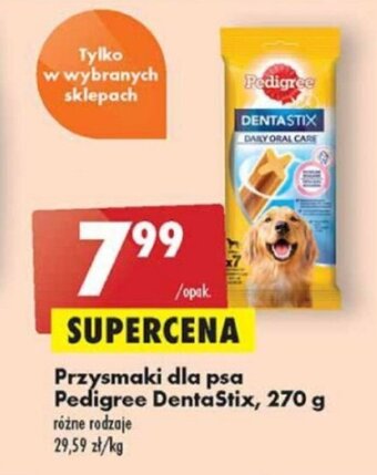 Biedronka Przysmaki dla psa Pedigree DentaStix 270g oferta