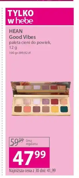 Hebe Paleta cieni do powiek 1 SZT 9.6 G oferta