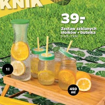 Netto Zestaw szklanych słoików + butelka oferta