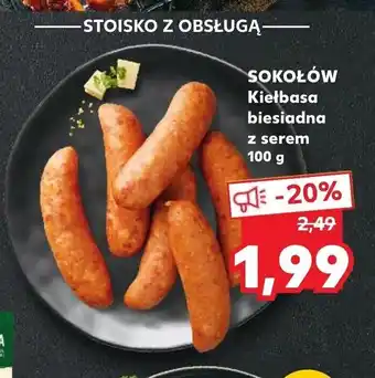 Kaufland Kiełbasa biesiadna z serem 100g oferta