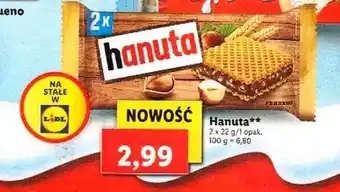 Lidl Hanuta 2x22g oferta