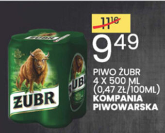 Wafelek Piwo Żubr 4x500ml oferta