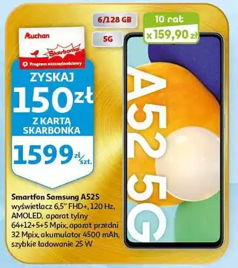 Auchan Smartfon a52s 5g oferta