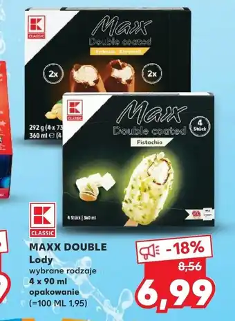 Kaufland Maxx Double lody 4x90ml oferta