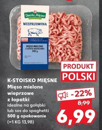 Kaufland Mięso mielone wieprzowe z łopatki 500g oferta