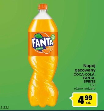 Globi Napój gazowany Coca-Cola, Fanta, Sprite 1,5l oferta