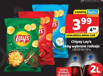 Delfin Chipsy Lay's 140g oferta