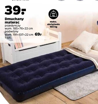 Netto Materac dmuchany 1-osobowy 185 x 76 22 cm oferta