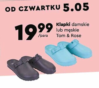 Biedronka Klapki damskie lub męskie oferta